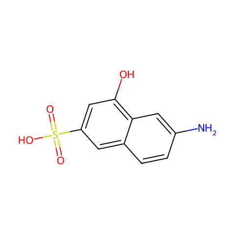 2-氨基-8-萘酚-6-磺酸结构图