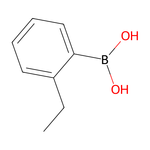 2-乙基苯硼酸 (含不同量的酸酐)结构图