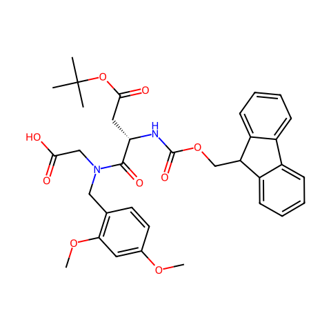 Fmoc-Asp(OtBu)-(Dmb)Gly-OH结构图