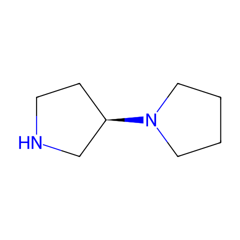 (3R)-3-(吡咯烷基)吡咯烷结构图