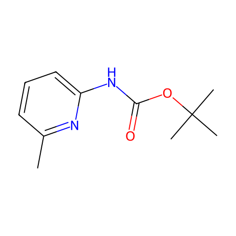 2-(Boc-氨基)-6-甲基吡啶结构图