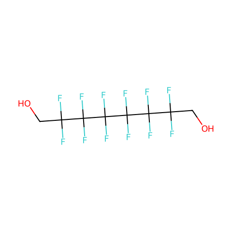 2,2,3,3,4,4,5,5,6,6,7,7-十二氟-1,8-辛二醇结构图