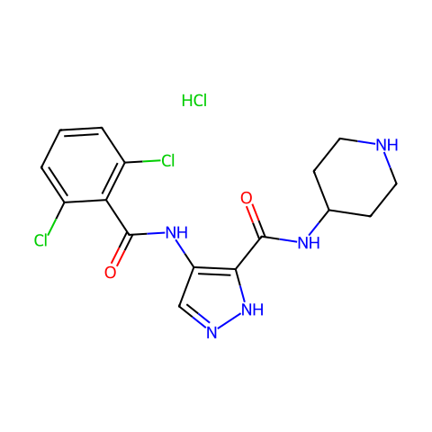AT7519 Hydrochloride结构图