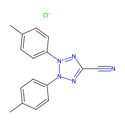 5-氰基-2，3-二-（P-苄基-四唑氯化物）结构图