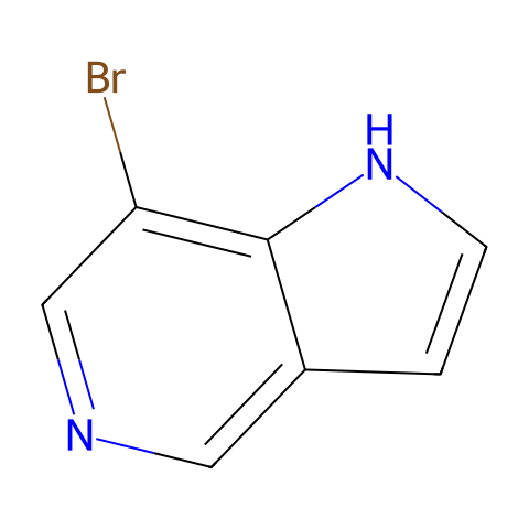 7-溴-1H-吡咯并[3,2-C]吡啶结构图