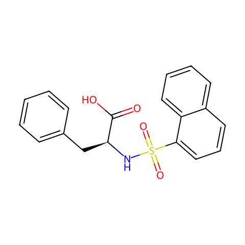 N-(1-萘磺酰)-L-苯丙氨酸结构图