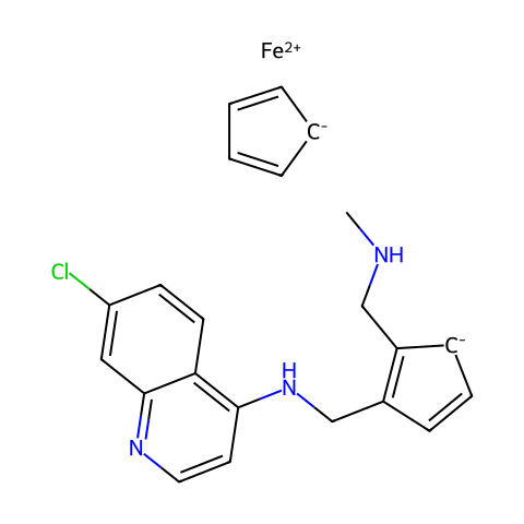 Desmethyl ferroquine结构图