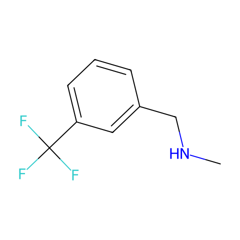N-甲基-正-[3-(三氟甲基)苄基]胺结构图