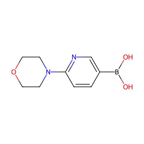 6-(吗啉基)吡啶-3-硼酸 (含不同量的酸酐)结构图