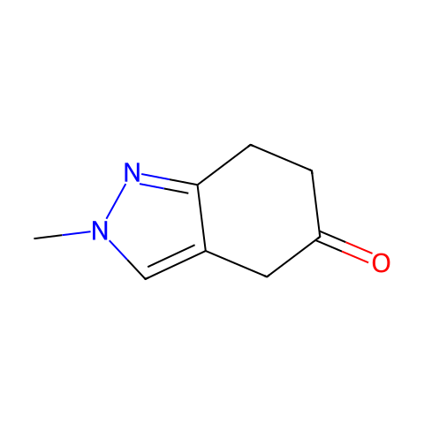 5H-Indazol-5-one, 2,4,6,7-tetrahydro-2-methyl-结构图