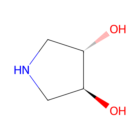 (3S,4S)-吡咯烷-3,4-二醇结构图
