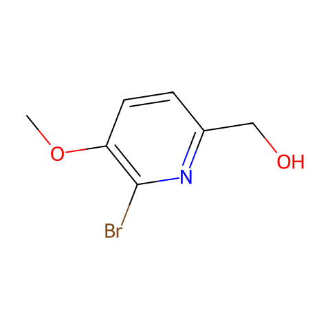 (6-bromo-5-methoxy-2-pyridinyl)methanol结构图