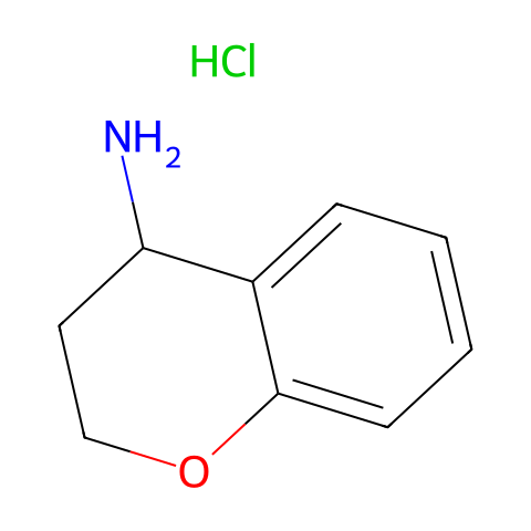 4-氨基-2,3-二氢苯并吡喃盐酸盐结构图