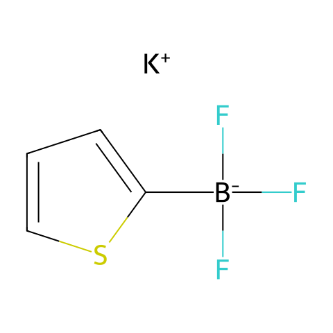 2-噻吩基三氟化硼酸钾结构图
