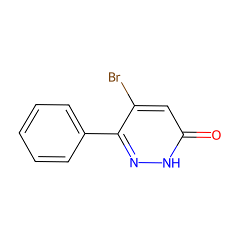 5-BROMO-6-PHENYL-3(2H)-PYRIDAZINONE结构图
