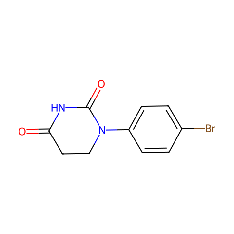 1-(4-bromophenyl)hexahydropyrimidine-2,4-dione结构图
