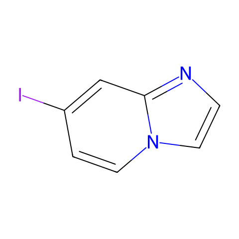 7-Iodoimidazo[1,2-a]pyridine结构图