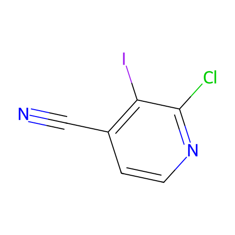 2-氯-3-碘-4-吡啶甲腈结构图