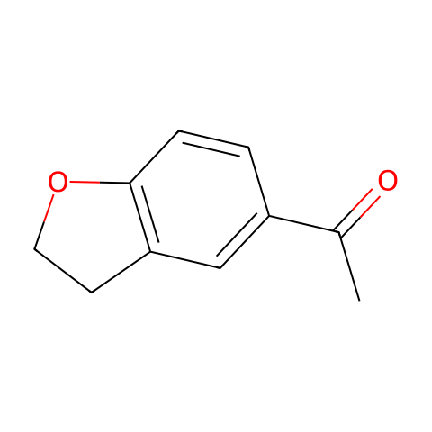 5-乙酰基-2,3-二氢苯并[b]呋喃结构图