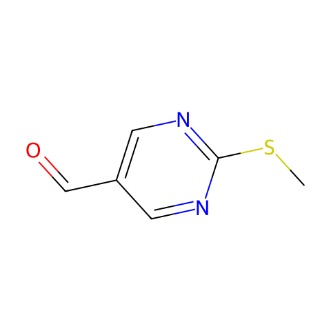 2-(甲硫基)嘧啶-5-甲醛结构图