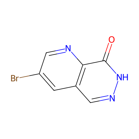 3-溴吡啶并[2,3-D]哒嗪-8(7H)-酮结构图