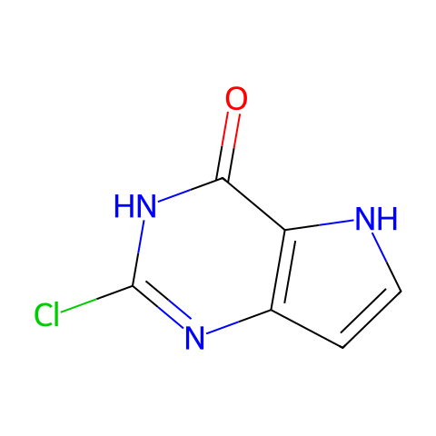 2-Chloro-3H-pyrrolo[3,2-d]pyrimidin-4(5H)-one结构图