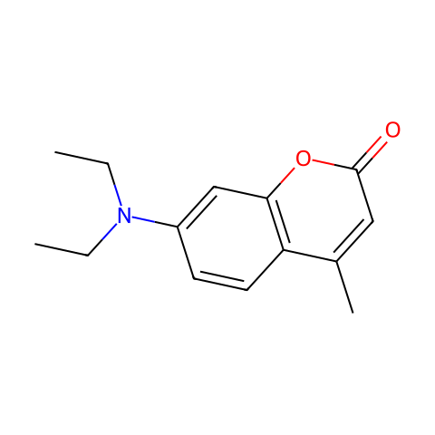 7-二乙氨基-4-甲基香豆素结构图