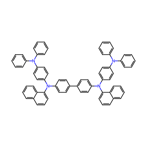 N,N'-双[4-(二苯基氨基)苯基]-N,N'-二(1-萘基)联苯胺结构图