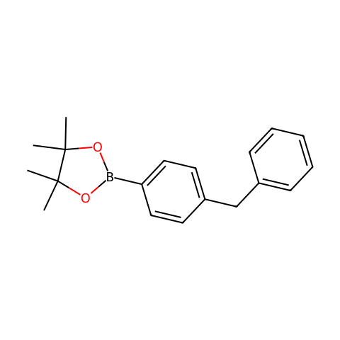 4-苄基苯硼酸频哪酯结构图