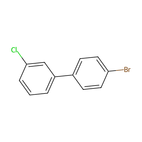 4-Bromo-3'-chlorobiphenyl 分子结构图