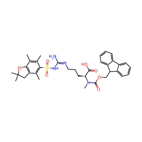 FMOC-N-ME-ARG(PBF)-OH结构图