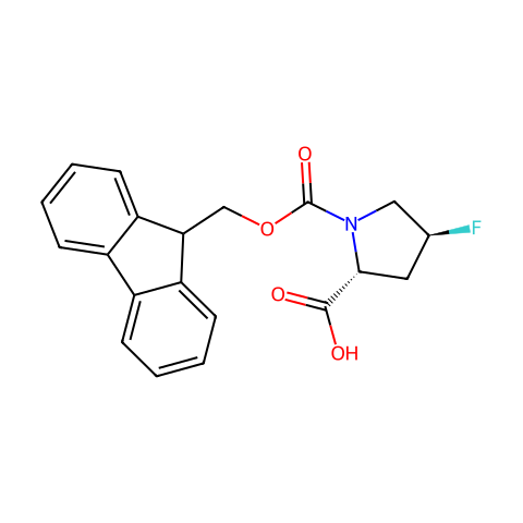 FMOC-(2R,4S)-PRO(4-F)-OH结构图
