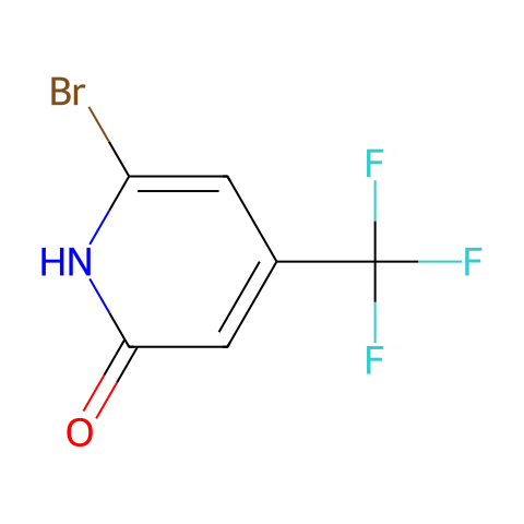 6-Bromo-4-(trifluoromethyl)pyridin-2(1H)-one结构图