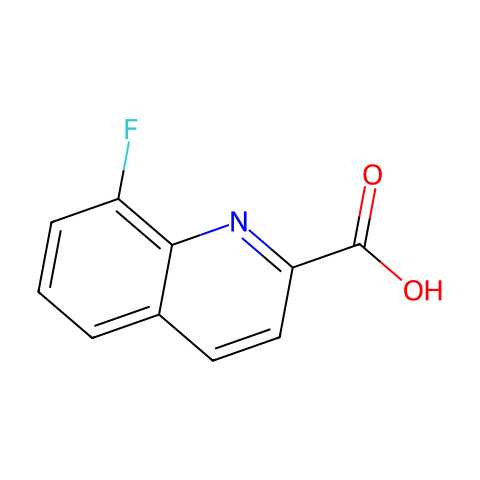 8-氟喹啉-2-羧酸结构图