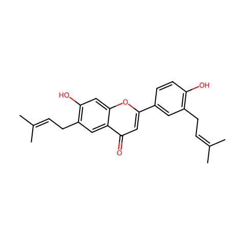 甘草黄酮 B结构图