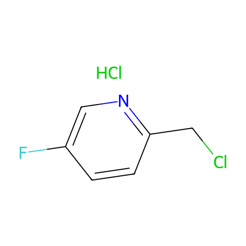2-(chloromethyl)-5-fluoro-pyridine hydrochloride结构图