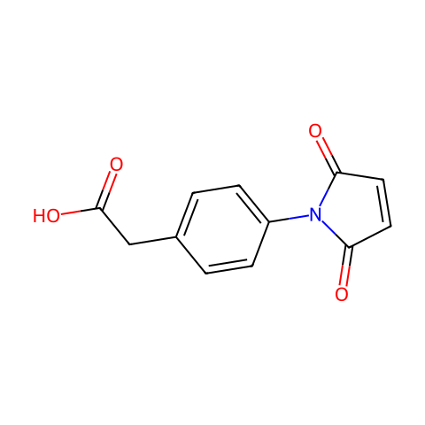 2-(4-(2,5-二氧代-2H-吡咯-1(5H)-基)苯基)乙酸结构图