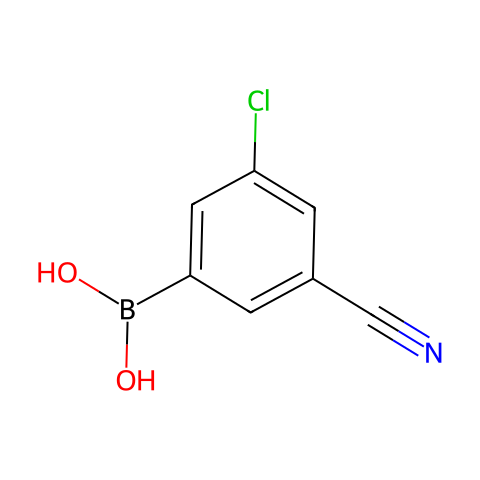 3-氯-5-氰基苯硼酸 (含不同量的酸酐)结构图
