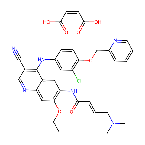 马来酸来那替尼结构图