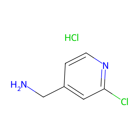 (2-Chloropyridin-4-yl)methanamine hydrochloride结构图