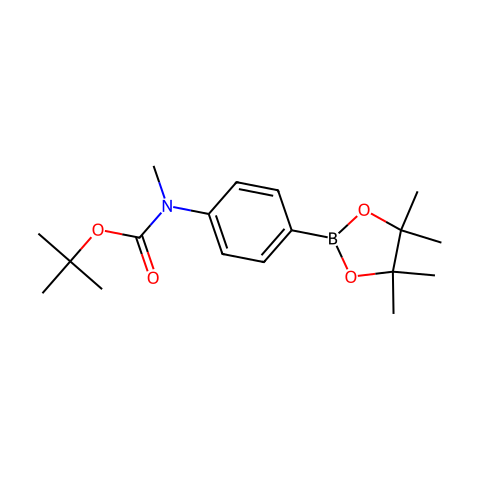 Methyl-[4-(4,4,5,5-Tetramethyl-[1,3,2]Dioxaborolan-2-yl)-Phenyl]-Carbamic Acid Tert-Butyl Ester结构图