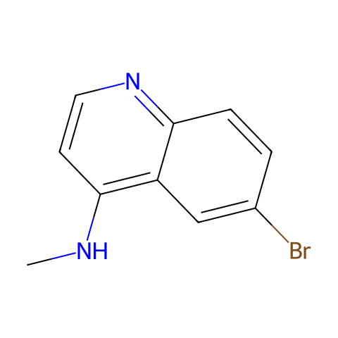 6-溴-N-甲基-4-氨基喹啉结构图