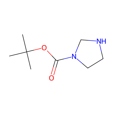 TERT-BUTYL IMIDAZOLIDINE-1-CARBOXYLATE结构图