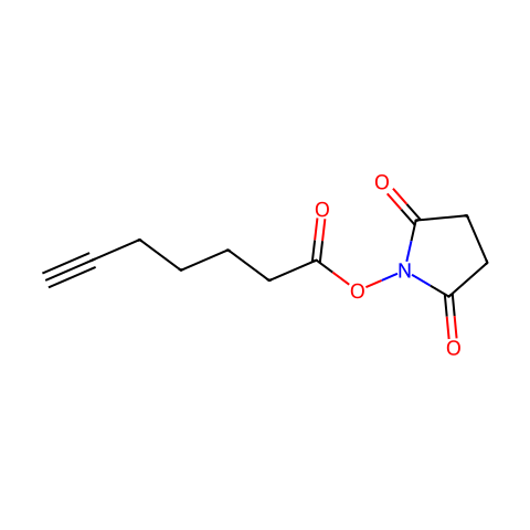 2,5-Dioxopyrrolidin-1-yl hept-6-ynoate结构图