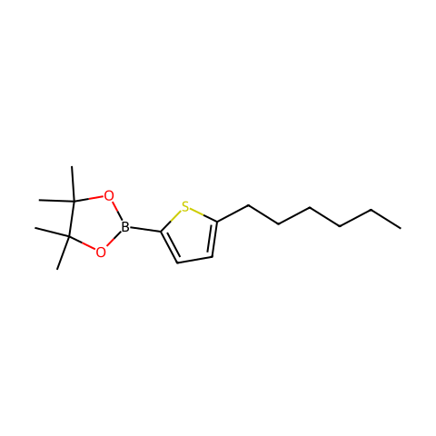 5-己基-2-噻吩硼酸频哪醇酯结构图