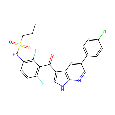 Vemurafenib (PLX4032, RG7204)结构图
