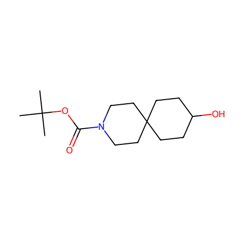 9-羟基-3-氮杂-螺[5.5]十一烷-3-甲酸叔丁基酯结构图