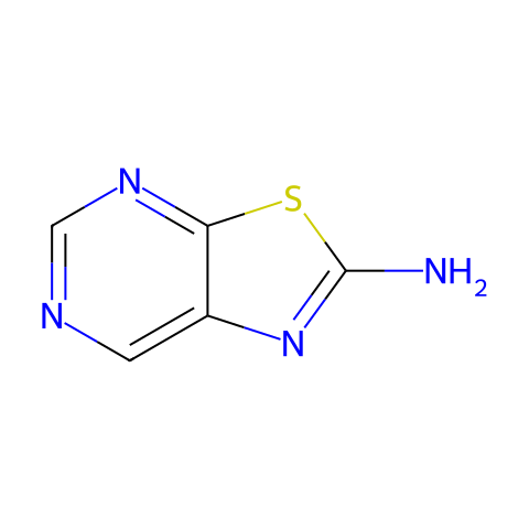 噻唑[5,4-D]嘧啶-2-胺结构图