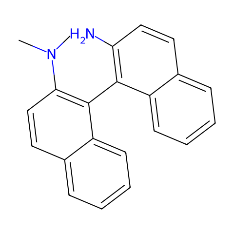 (S)-N,N-二甲基-1,1'-联萘胺结构图