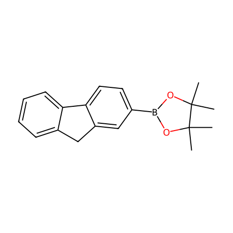 2-(9H-Fluoren-2-yl)-4,4,5,5-tetramethyl-[1,3,2]dioxaborolane结构图